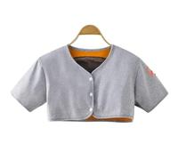 Épaulière chauffante for Homme et Femme, idéale for l'hiver, résistante au Froid, 3 Styles, en Peluche épaisse, idéale for la Colonne cervicale et l'arthrite(Light Grey C,Large)