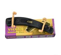 Épaulière incurvée pour violon 1/2 (pour 4 à 4 violons) | Hauteur réglable, s'adapte aux violons 4/4, coussinet en mousse souple, plastique noir, réduit la fatigue du cou