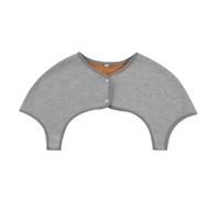 Épaulière pour épaule et cou, double orthèse de soutien portable pour dormir, protection d'épaule épaisse pour les personnes âgées (gris clair A, taille M)