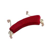 Epaulière pour Violon, Support d'épaule de Violon réglable en Alliage d'aluminium Rouge avec Griffes de Ressort pour Violon 3/4 4/4