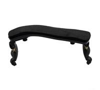 Épaulière réglable pour violon 1/8 1/4 1/2 3/4 4/4 toutes tailles, coussin en mousse incurvé confortable, pieds en caoutchouc antidérapant, noir (1/2)