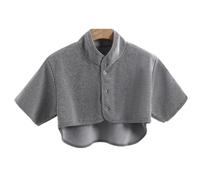 Épaulières en coton for l'hiver, châle et cape for hommes et femmes, protection thermique contre le froid, attelle de protection et de soulagement de la douleur(Light Grey,XXL(70~80kg))