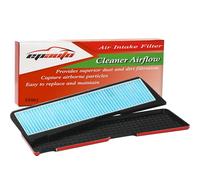 EPAuto Filtre d'admission d'air + remplacement de couverture de grille pour Tesla Model 3 (2021-2023) / Compatible avec le vent d'inlet d'air externe, 12.5''L x 3.75''W