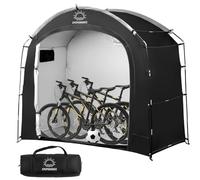 EPCPSHADES Abri de rangement pour vélo pour extérieur, étanche, anti-UV, abri de rangement pour vélo, moto, abri extérieur avec cadre en acier, housse en polyéthylène, fermeture éclair, cabine ZT