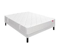Epeda Ensemble ITINERAIRE + Sommier Escale + Pieds 120x190 Ressorts