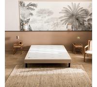 Epeda Sommier Nature Confort Ferme 15 cm chenillé Lin 140x190 en Epicéa - Lin