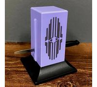 Épée à travers l'anneau à l'intérieur du cercueil (couperet en cristal) tours de magie épée pénétrante accessoires de magie scène gros plan illusions gadgets