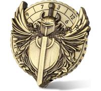 Épée Ailée Roulette Dés Spinner,7-En-1 Métallique Spinner De Dés Dnd,Gyroscope Du Bout Des Doigts,Cadeaux D&d Avec Sacs Cadeaux Logo Dragon,Jeu De Rôle,Accessoires De Jeu De Société,Bronze