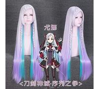 Épée Art en ligne longue perruque bleue tressée Asuna Yuuki Yuki cheveux synthétiques épée Art en ligne SAO Cosplay Costume perruques femmes taille unique perruque yuna PL-453