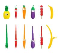 Épée Banane rétractable - Flick to Unleash Swords, épée en matériau Flexible imprimé en 3D, Accessoires Amusants pour soulager Le Stress, Jouet Accessoire de Jeu de rôle de Vacances 5 Mix