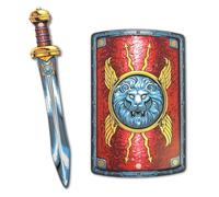 Épée & Bouclier Pour Enfants - Set Romain Gladius & Scutum, 3-8 Ans | Gladius & Scutum | Déguisement Romain, Combats Simulés, Jeux De Rôle & Aventures De Gladiateur Dans La Rome Antique