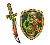 Épée & Bouclier Pourfendeur de Dragon pour Enfant en Mousse - 3 Ans+ | Pourfendeur de Dragon | Ensemble en Mousse pour Déguisement, Jeu de Rôle, Combats Imaginaires & Aventures Fantastiques