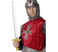 Epée chevalier argent et or 65cm