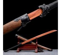 Épée Chinoise en Bois,Lame en Acajou,Bokken Fait à la Main de 112cm,Accessoires de Pratique/Performance des Arts Martiaux