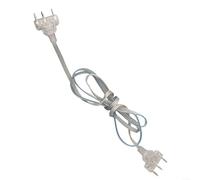 Epee Cordelette de corps pour clôture, fil transparent de 1,6 m avec connecteurs métalliques, flexible et câble de rechange pour Epe, équipement sportif d'équipe essentiel