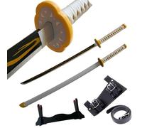 Épée d'anime de Cosplay - Épée de Tueur de démons 104,1 cm avec Support d'épée et Ceinture, réplique d'épée Katana Parfaite pour Le Cosplay, Texture Originale, Performance sur scène et Cadeau