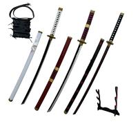 Épée d'anime de Cosplay - Épée de Tueur de démons, réplique de Katana de 104,1 cm avec Support d'épée et Ceinture, Parfaite pour Le Cosplay, Les représentations sur scène et Les Cadeaux à Texture