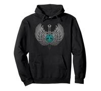 Épée d'arbre celtique ailes viking nordique guerrier mythologie Sweat à Capuche