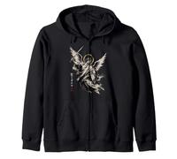 Épée d'archange à l'encre Japonaise Saint Michel Sacré Art Faith Sweat à Capuche
