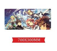 Épée d'art en Ligne Tapis De Souris De Jeu De Vitesse |Tapis De Souris XXL | 700 X 300Mm Grand Format |Base De 2Mm D'Épaisseur | Précision Et Vitesse Parfaites, S