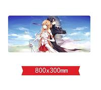 Épée d'art en Ligne Tapis De Souris De Jeu De Vitesse |Tapis De Souris XXL | 800 X 300Mm Grand Format |Base De 3 Mm D'Épaisseur | Précision Et Rapidité Parfaites, X