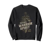 Épée de Chevalier médiéval fidèle Esprit Guerrier Patriotique Sweatshirt