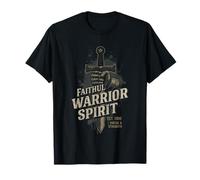 Épée de Chevalier médiéval fidèle Esprit Guerrier Patriotique T-Shirt