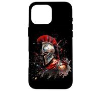 Épée de Gladiateur Spartan Warrior Splash Roman Coque pour iPhone 16 Pro Max