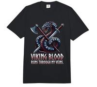 Épée de Hache Dragon runique coule à Travers Mes veines Viking Blood Runs Through My Veins Comfort Colors Adult Heavyweight T-Shirt