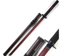Épée de samouraï en bois, Bokken d'entraînement incurvé avec fourreau, accessoire de lame Katana Cosplay pour affichage et collection