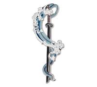 Épée de tueur de démon, en émail, bijou animé, accessoire pour sac à dos, Klein, Métal non précieux