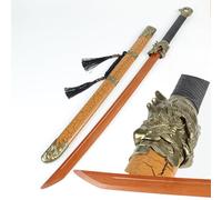Épée Droite en Bois de 106 cm,Lame en Bambou Naturel,Fourreau en ABS,bokken Fait Main. pour Cadeaux,entraînement,Accessoires,décoration,Cosplay.