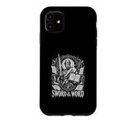 Épée du Mot Guerrier biblique chrétien Coque pour iPhone 11