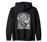Épée du Mot Guerrier biblique chrétien Sweat à Capuche