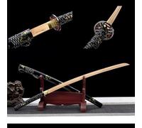 Épée en bambou faite à la main avec gaine en bois massif - 101,6 cm,Katana bambou naturel,épée en bois d'entraînement Iaido,pour cosplay,entraînement Kendo,cadeaux d'anniversaire Noël hommes et femmes