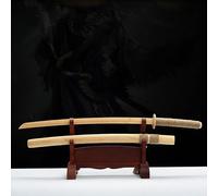 Épée en bois avec fourreau 104 cm,épée bois de Kendo Sparring,épée en bambou naturel,Katana bois - Épée de samouraï en bois pour enfants,Katana en bois fait à la main,entraînement au combat à l'épée