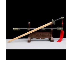 Épée en bois de Tai Chi chinois faite à la main,lame en bambou naturel,épées droites en bois avec gaine,épée en bois de 102 cm pour les arts martiaux,le cosplay,les cadeaux,la collection,décoration