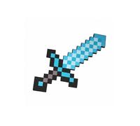 Épée en mousse - Épée Minecraft Diamant Bleu - 45 cm - Pixel Art 8-bit - Sécurisée enfants
