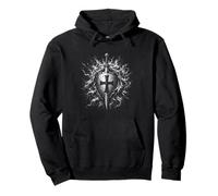 Épée et Bouclier de Chevalier templier Sainte Croix de Jérusalem Sweat à Capuche
