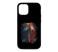 Épée flamboyante et Bouclier de Pierre Le Symbole du Coque pour iPhone 12/12 Pro