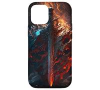 Épée flamboyante et Bouclier de Pierre Le Symbole du Coque pour iPhone 12/12 Pro