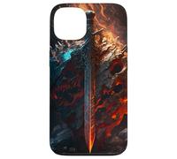 Épée flamboyante et Bouclier de Pierre Le Symbole du Coque pour iPhone 13