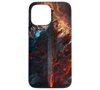 Épée flamboyante et Bouclier de Pierre Le Symbole du Coque pour iPhone 13 Pro Max