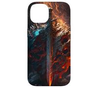 Épée flamboyante et Bouclier de Pierre Le Symbole du Coque pour iPhone 14