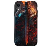 Épée flamboyante et Bouclier de Pierre Le Symbole du Coque pour iPhone XR