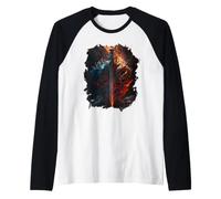Épée flamboyante et Bouclier de Pierre Le Symbole du Manche Raglan