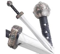 Epee Glaive Gladiateur Tout en Polypropylene Couleur Argent Entrainement Combat 84cm Epee de Frappe Haut de Gamme Haute Qualité