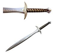 Épée Hobbit - Réplique de l'épée de Bilbon - Cosplay réaliste - Lame sécurisée avec revêtement Caoutchouc et Noyau en Fibre de Verre - épée de Pirate - Seigneur des Anneaux