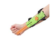 Épée jouet à lame cachée en plastique - Accessoire de cosplay extensible, épée en plastique évolutif, couteau en matériau souple, 16,5 cm rétractable à 28,9 cm (vert)