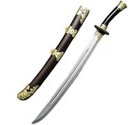 Épée jouet style couteau Jinyiwei Xiuchun, accessoire de en plastique PU sûr de 66 cm, sabre de la garde impériale de la dynastie Ming for déguisements et représentations sur scène for et adultes(A)